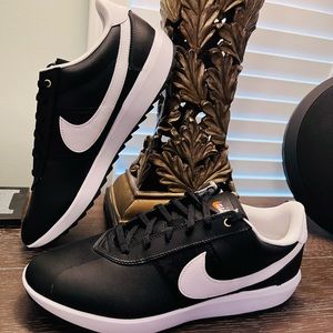 Nike Women's Cortez G Golf Shoes, Size 12, Color Black/White